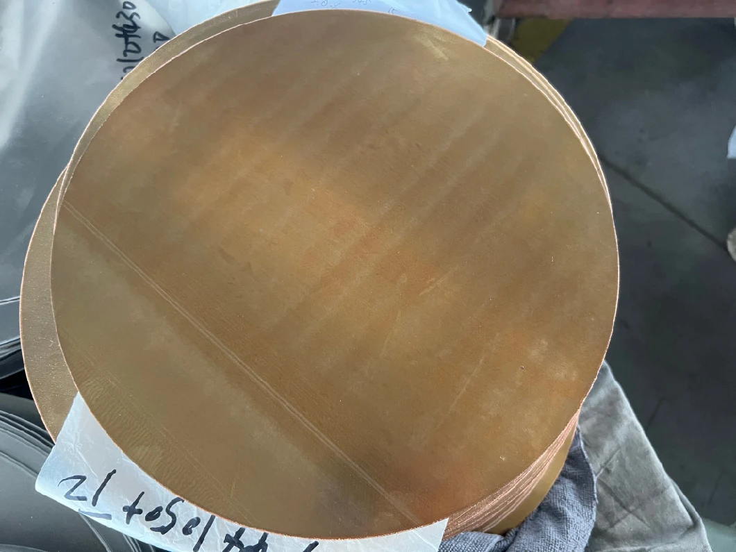 Copper Clad Steel Sheet Circle Three Layers Copper T2 Material China Manufacturing